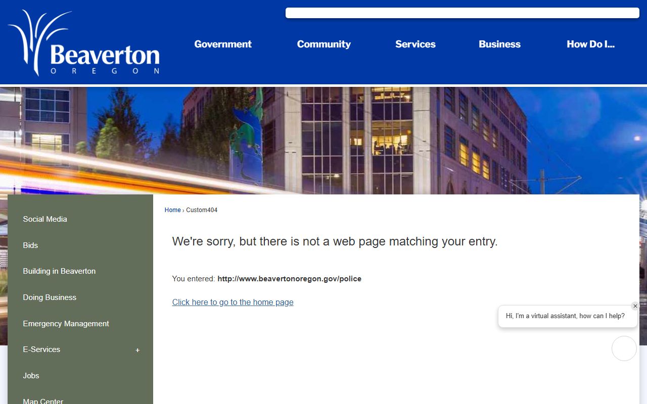 Beaverton Police Department website for accessing Beaverton busted mugshots