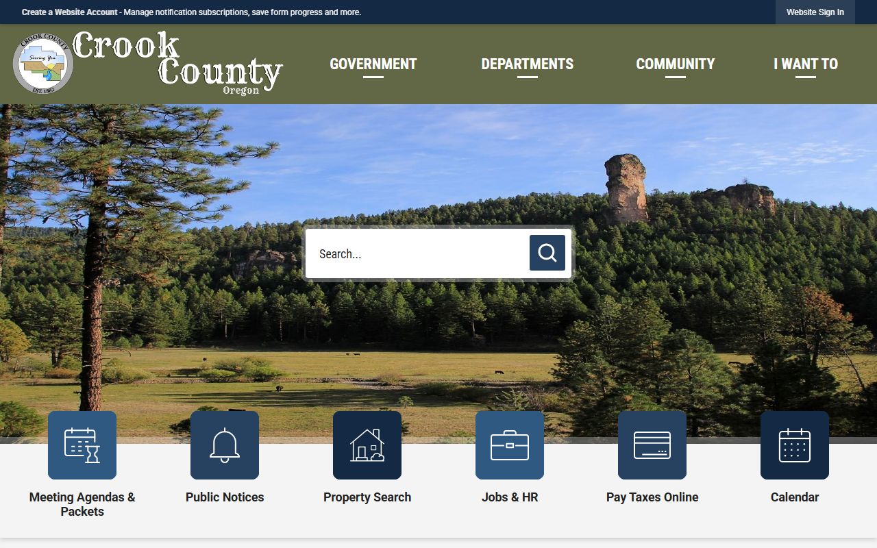 Crook County Sheriff website for arrest records and inmate data in Prineville Oregon